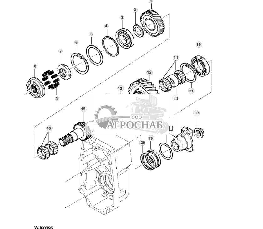 Transfer Case Output Shaft  Bearings  Gears, LOK 185 - ST389145 340.jpg